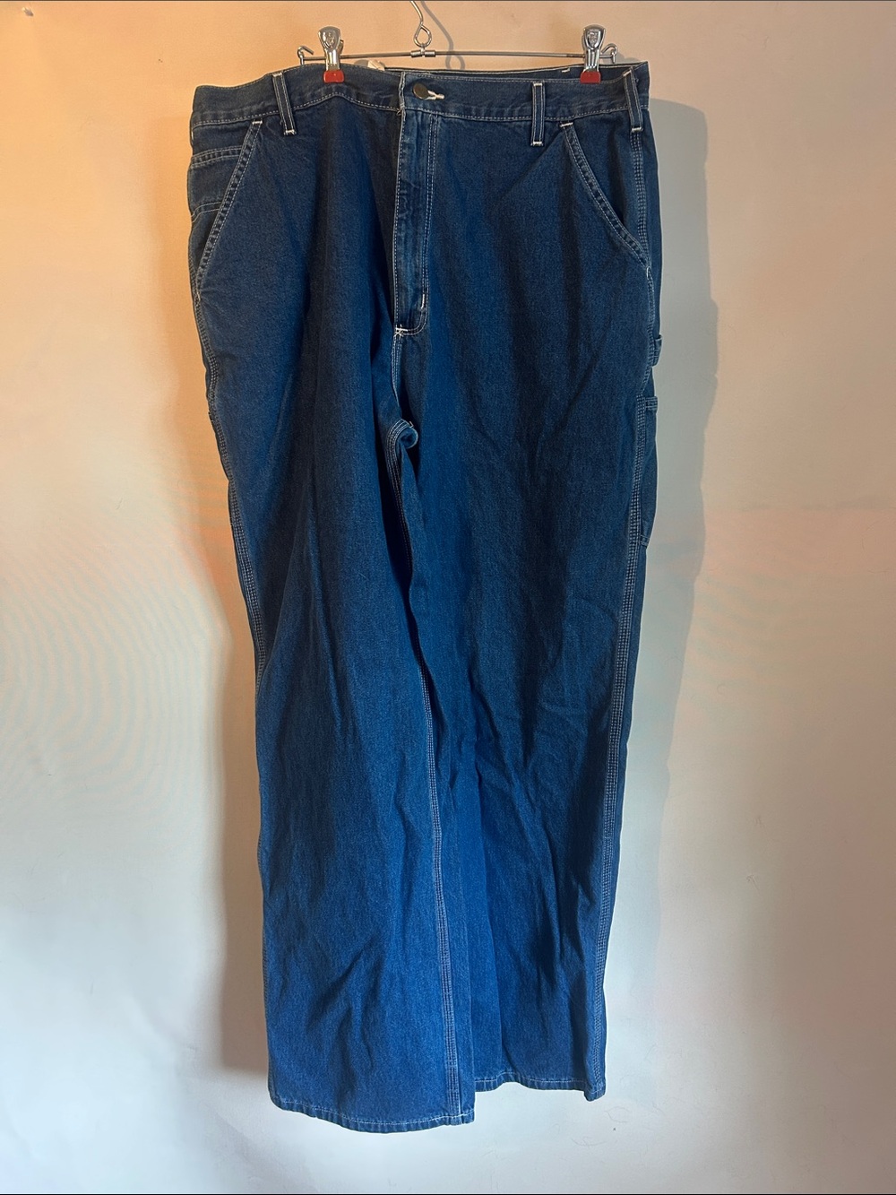 Carhartt Men's Dark Blue Denim Jeans - 40 by 32
